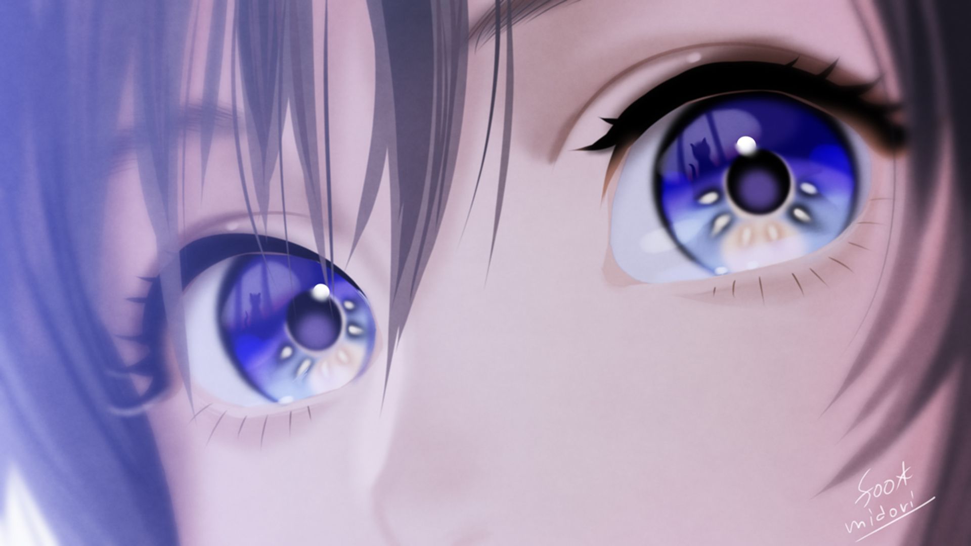 1920x1080 Anime Eye PC Wallpaper