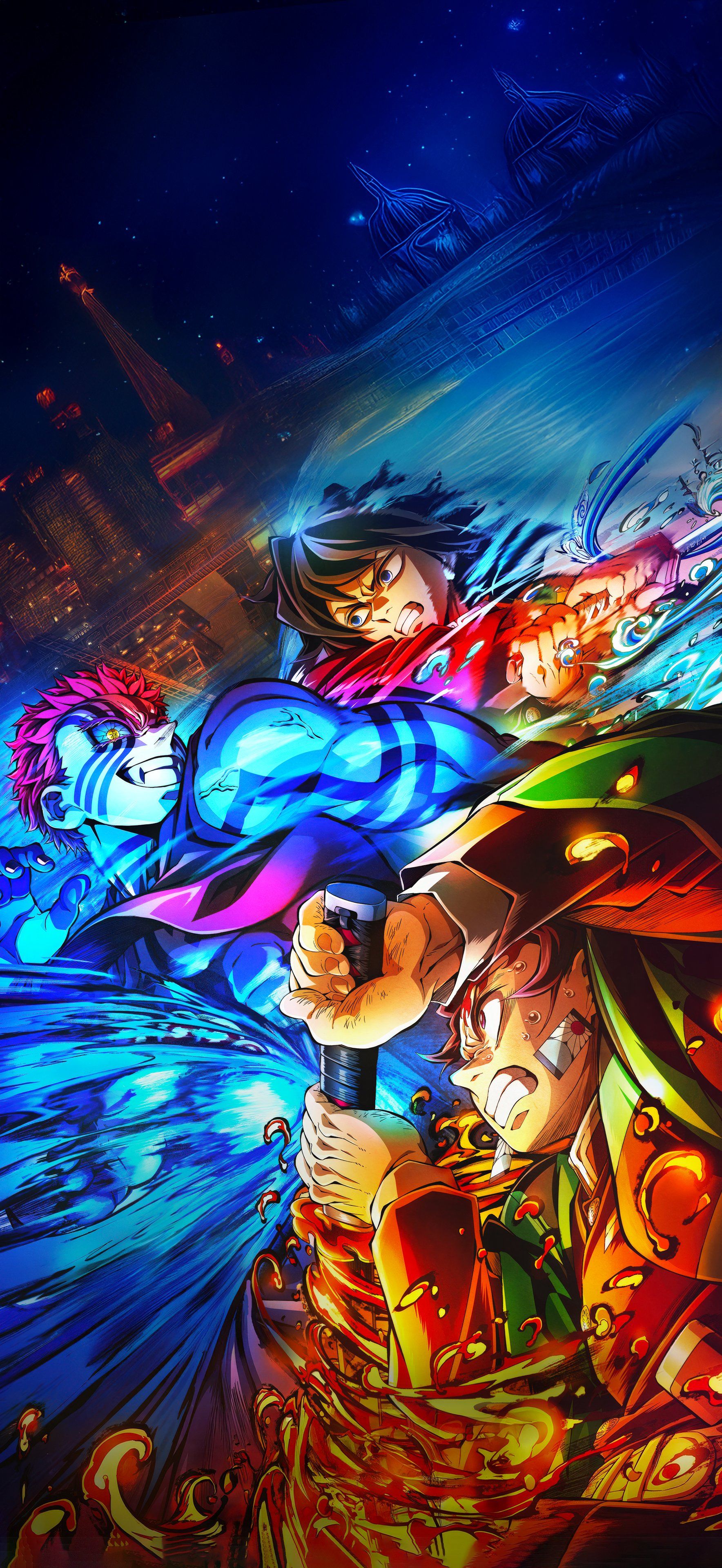 1768x3840 Komix BroK Wallpaper & Textless Posters! on X: Demon Slayer: Kimetsu no Yaiba Infinity Castle 4K MOBILE WALLPAPER for iPhone & Samsung LockScreens with Akaza, Tanjiro, & Giyu!