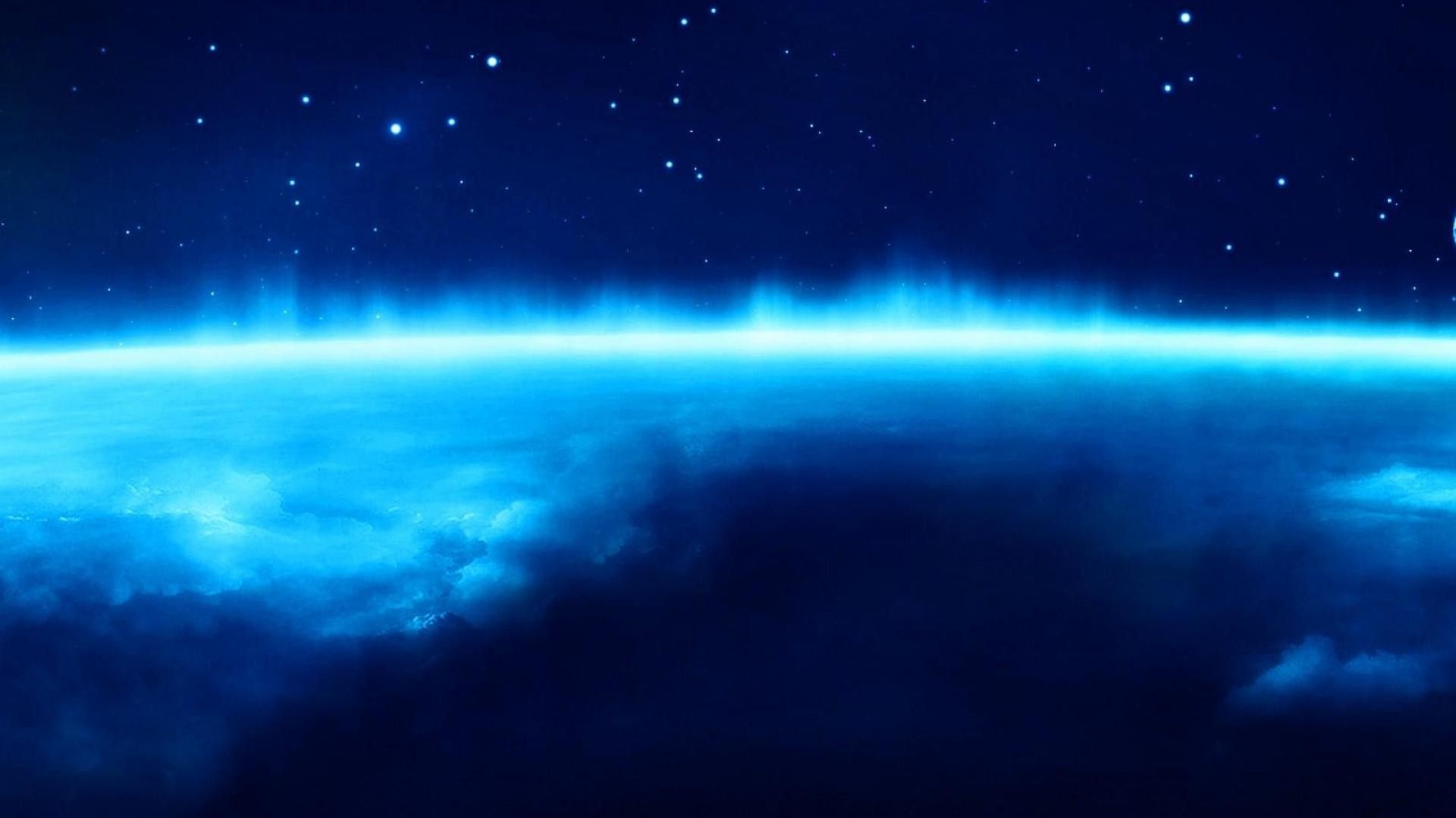 1920x1080 Blue Space Wallpaper