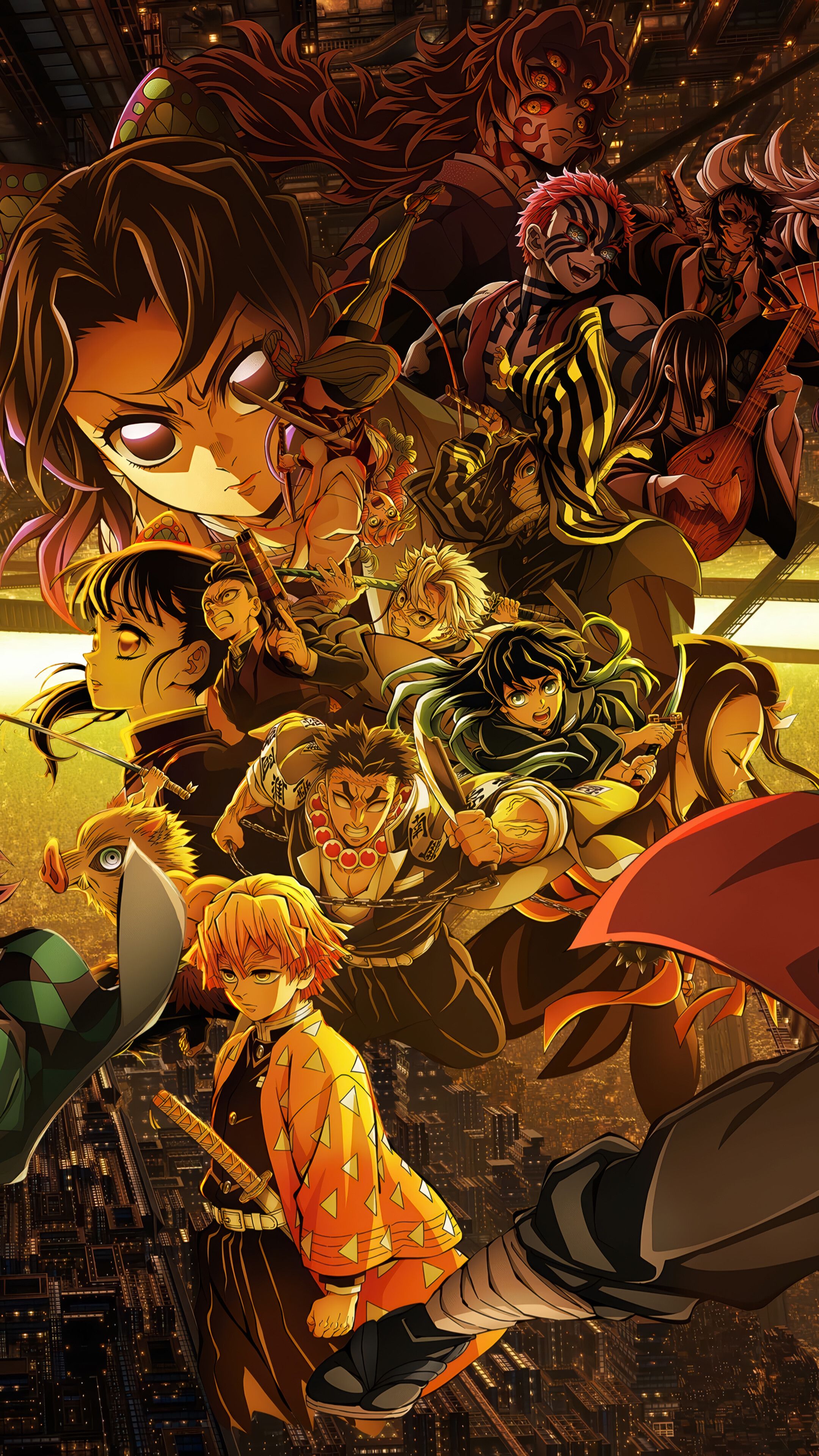 2160x3840 Demon Slayer Infinity Castle Movie Characters 4K Wallpaper iPhone HD Phone g