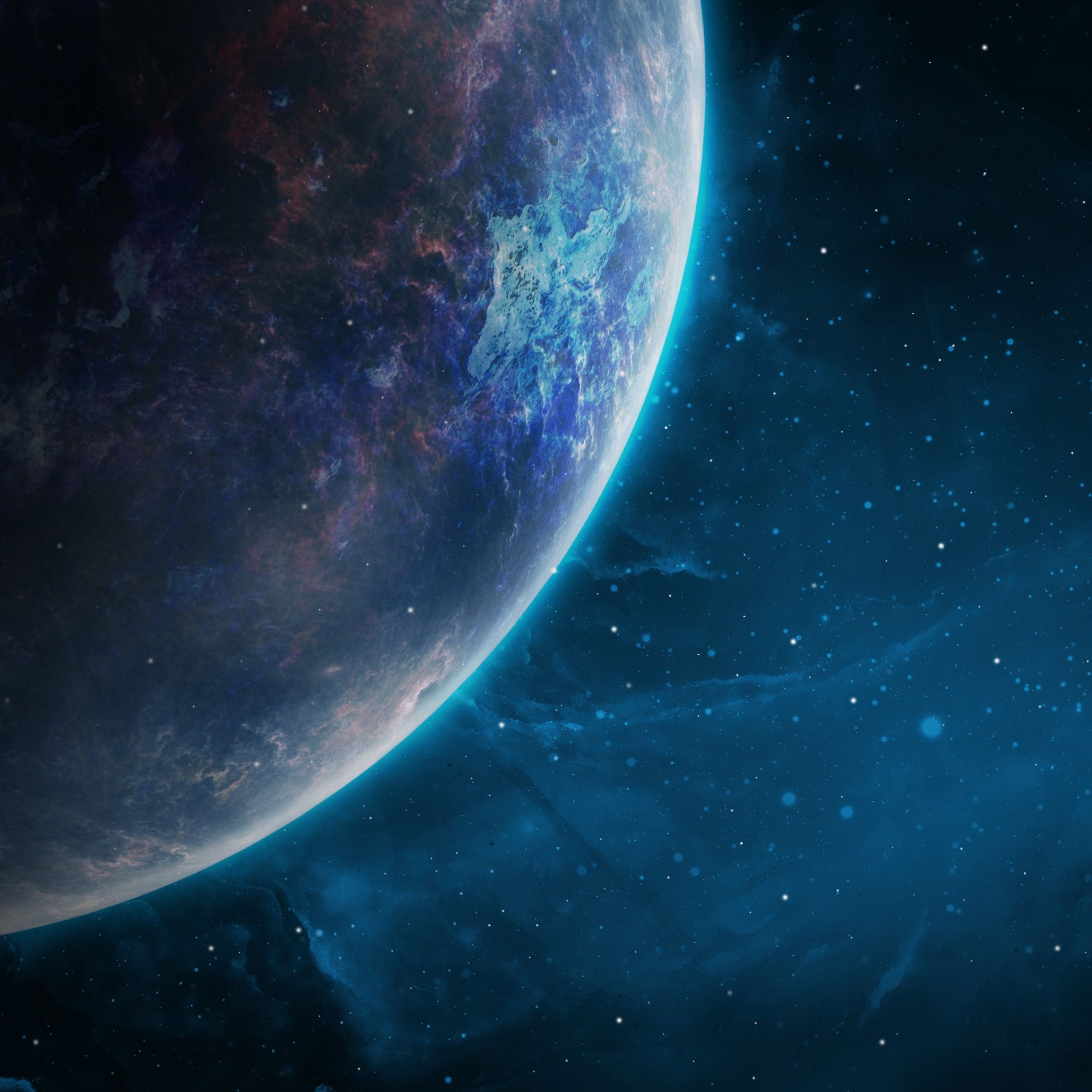 2560x2560 Cool Galaxy Space Wallpaper 4k Wallpaper Sat Galaxy Blue Galaxy Space NASA Wallpaper Wall Mural