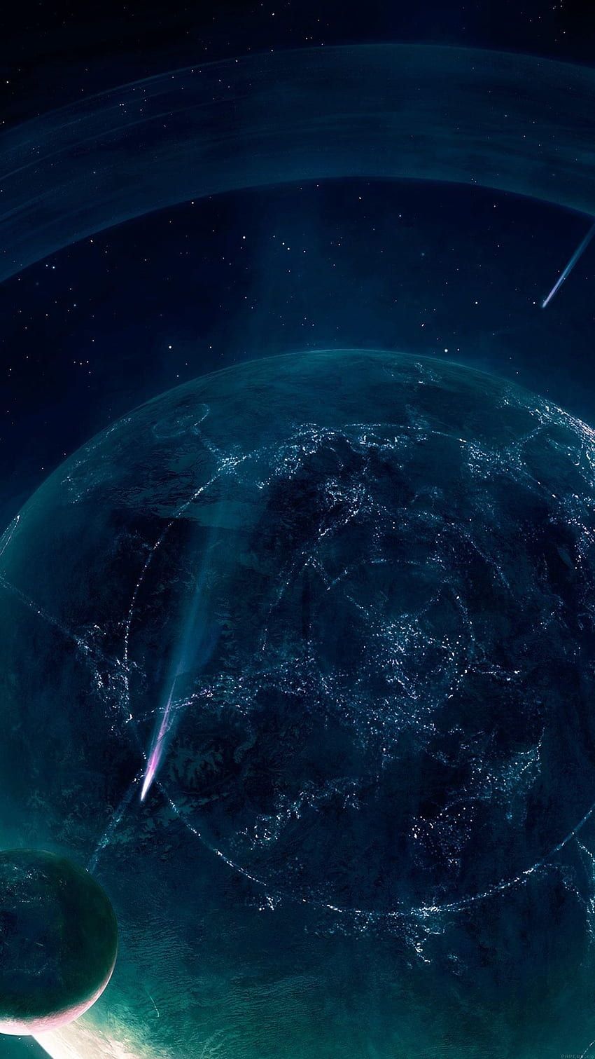850x1511 Blue Space, Light Blue Aesthetic HD phone wallpaper