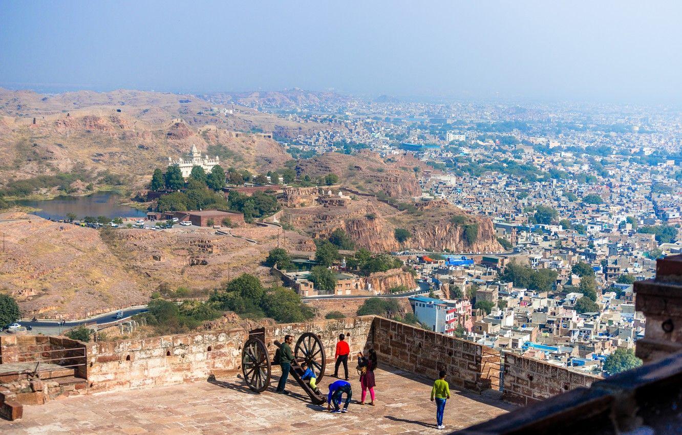 1332x850 Wallpaper Panorama, India, Panorama, India, Jodhpur, Jodhpur