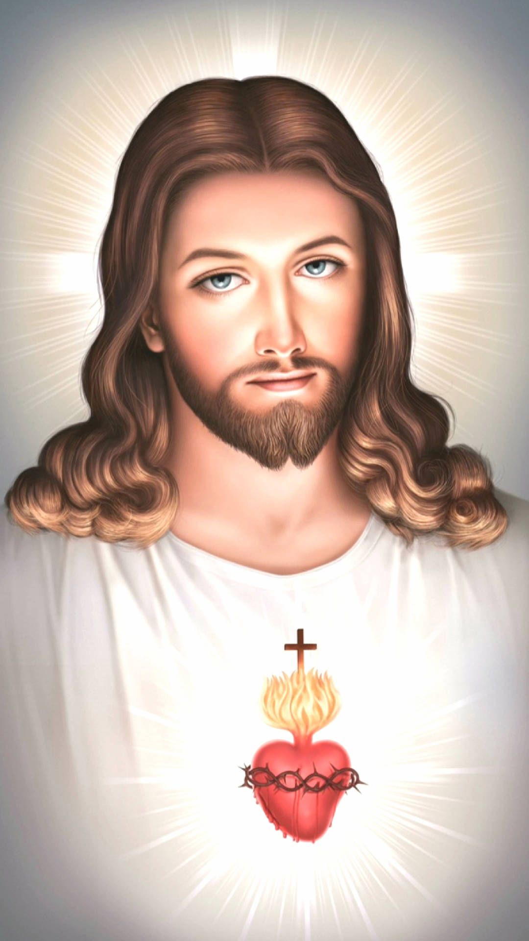 1080x1920 Download Sacred Heart Devotion Jesus 4K iPhone Wallpaper