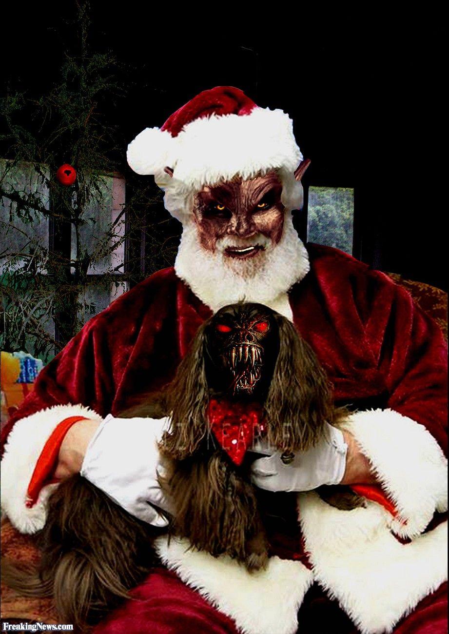 921x1300 Evil Santa And His Pet Dog Fang Picture