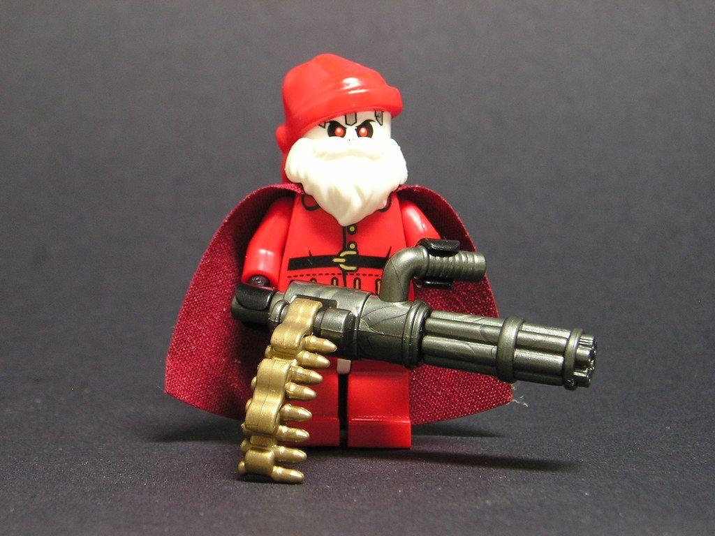1024x768 Evil Santa. Ninjago skeleton skull, torso & beard from