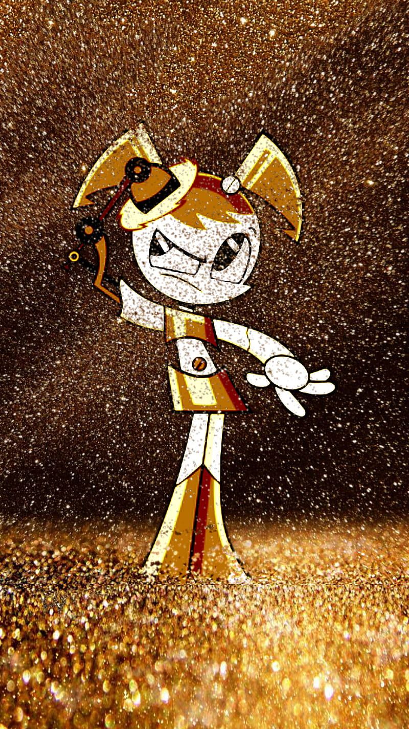 800x1423 Golden Jenny, gold, jenny wakeman, mlaatr, mlaatrxj teenage robot, HD phone wallpaper