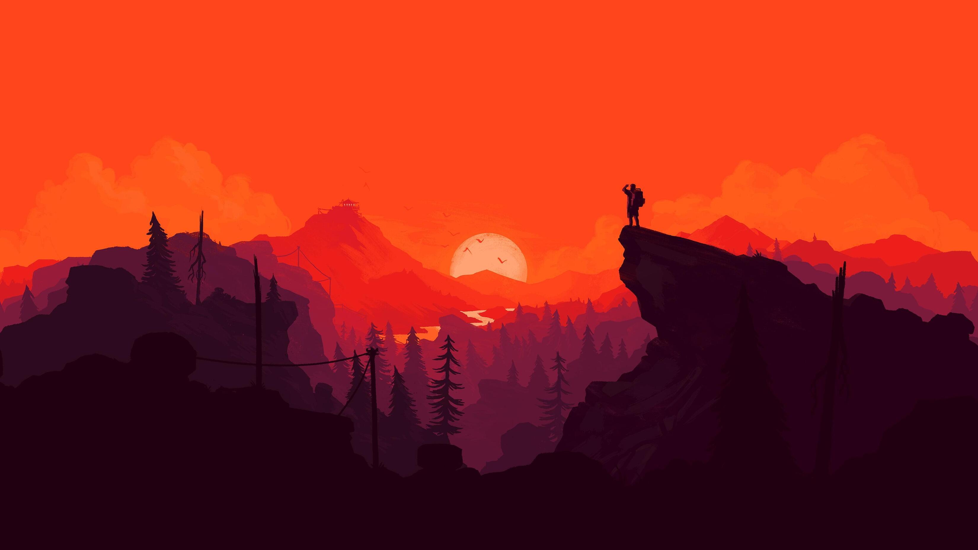 3300x1856 Most Popular Sunset Digital Art Windows Wallpaper