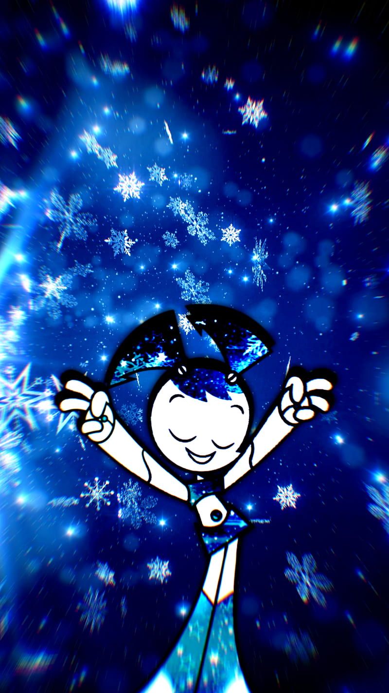 800x1422 Happy New Year MD, jenny, xj mlaatr, snow, newyear, blue, cool, robot, HD phone wallpaper