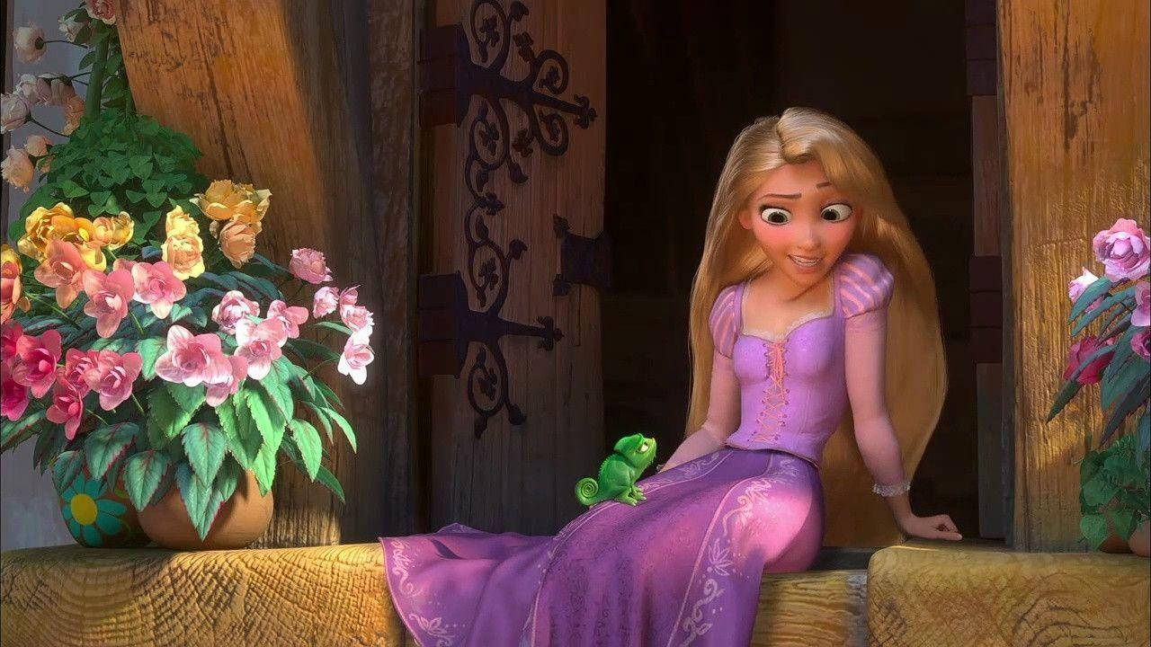 1280x720 Download Tangled Rapunzel With Pascal Wallpaper
