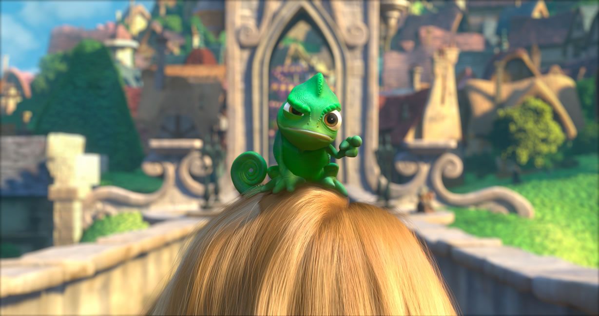 1229x648 Cute Pascal from Disney's Movie Tangled Desktop Wallpaper