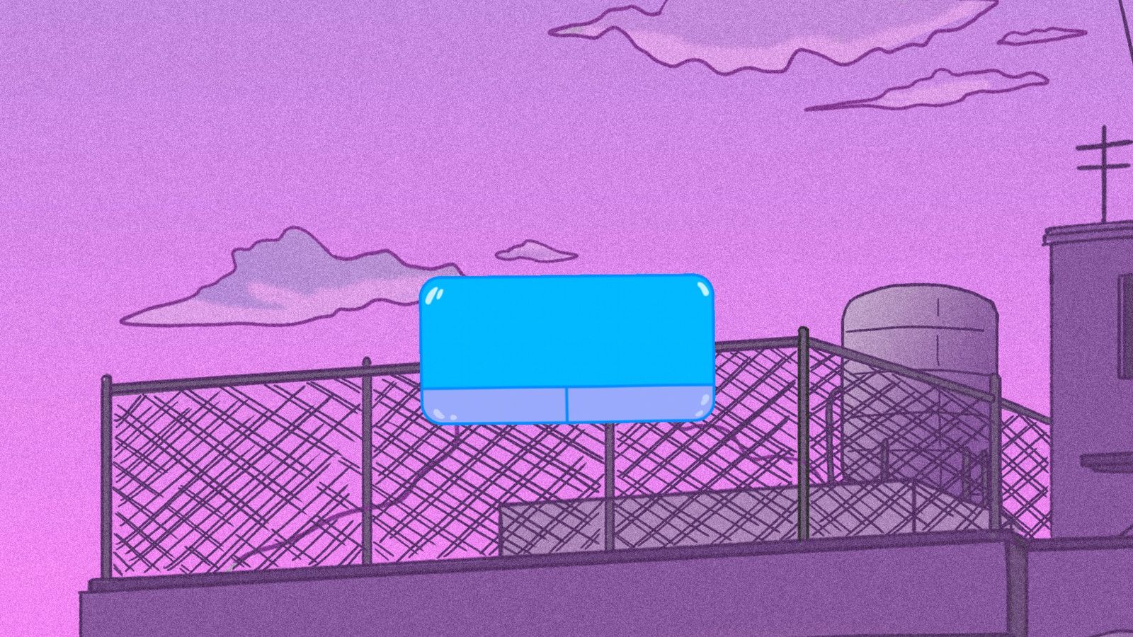 1600x900 Neon Retro Desktop Wallpaper in Blue Purple and Pink Animated Style
