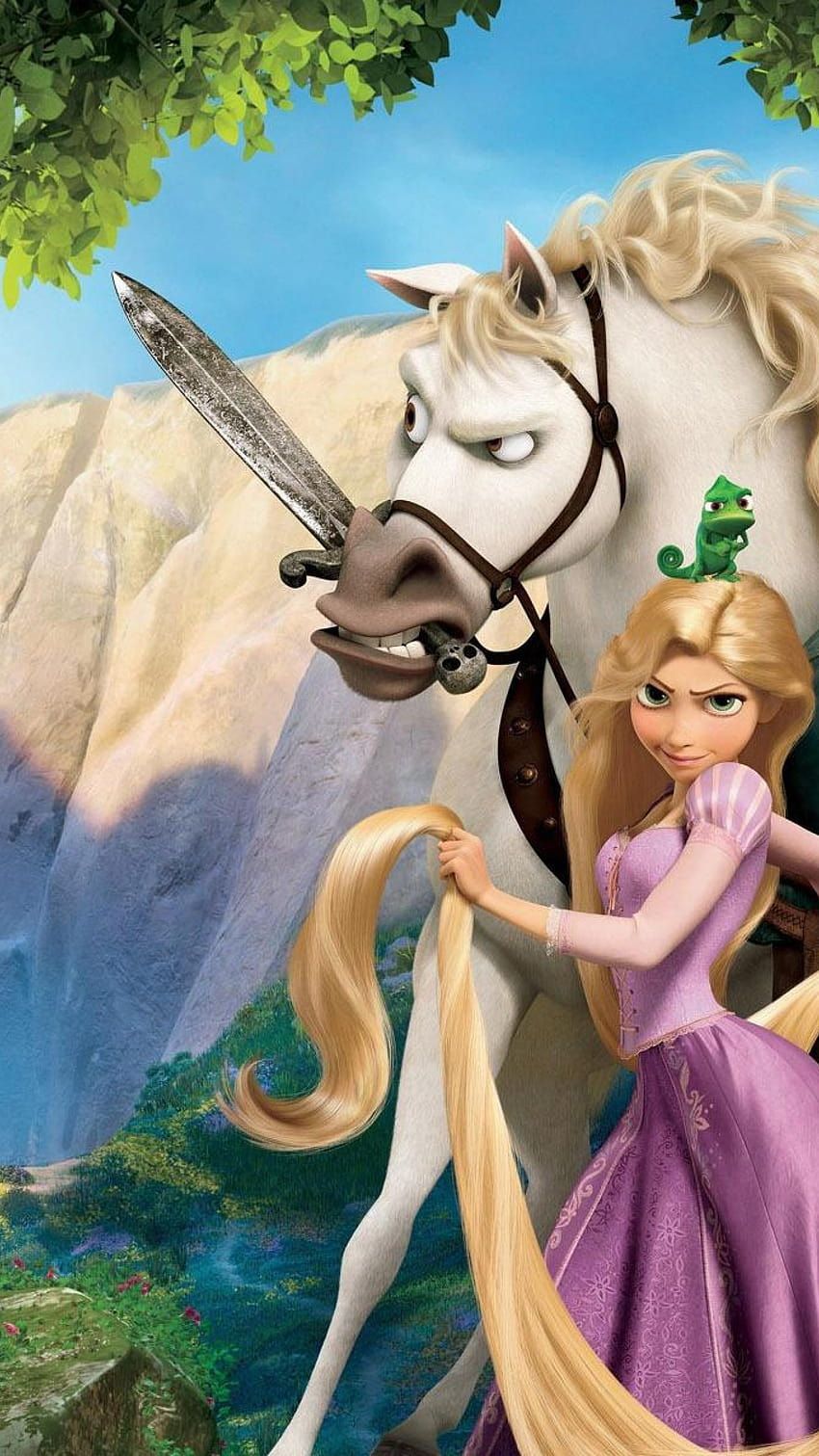 850x1511 Tangled pascal HD wallpaper