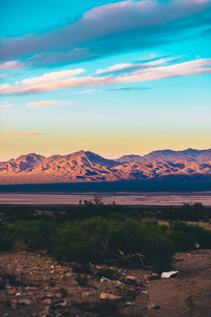 800x1200 Desert, sand, sky, clouds, mountains, las vegas, united states, HD phone wallpaper