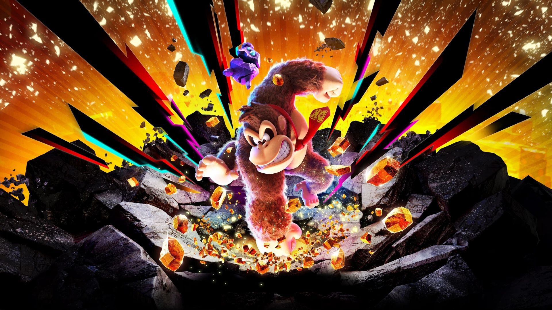 1920x1080 Donkey Kong Bananza Wallpaper 4K, Key Art, 2025 Games