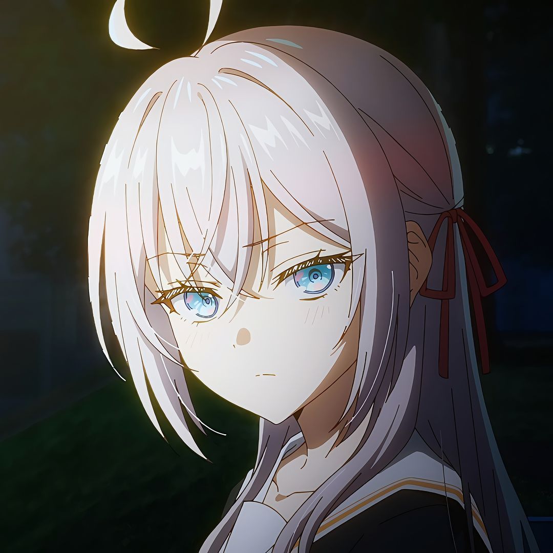 1080x1080 Alisa Mikhailovna Kujou profile picture. Alya Sometimes Hides Her Feelings in Russian. Anime Icon. Icon