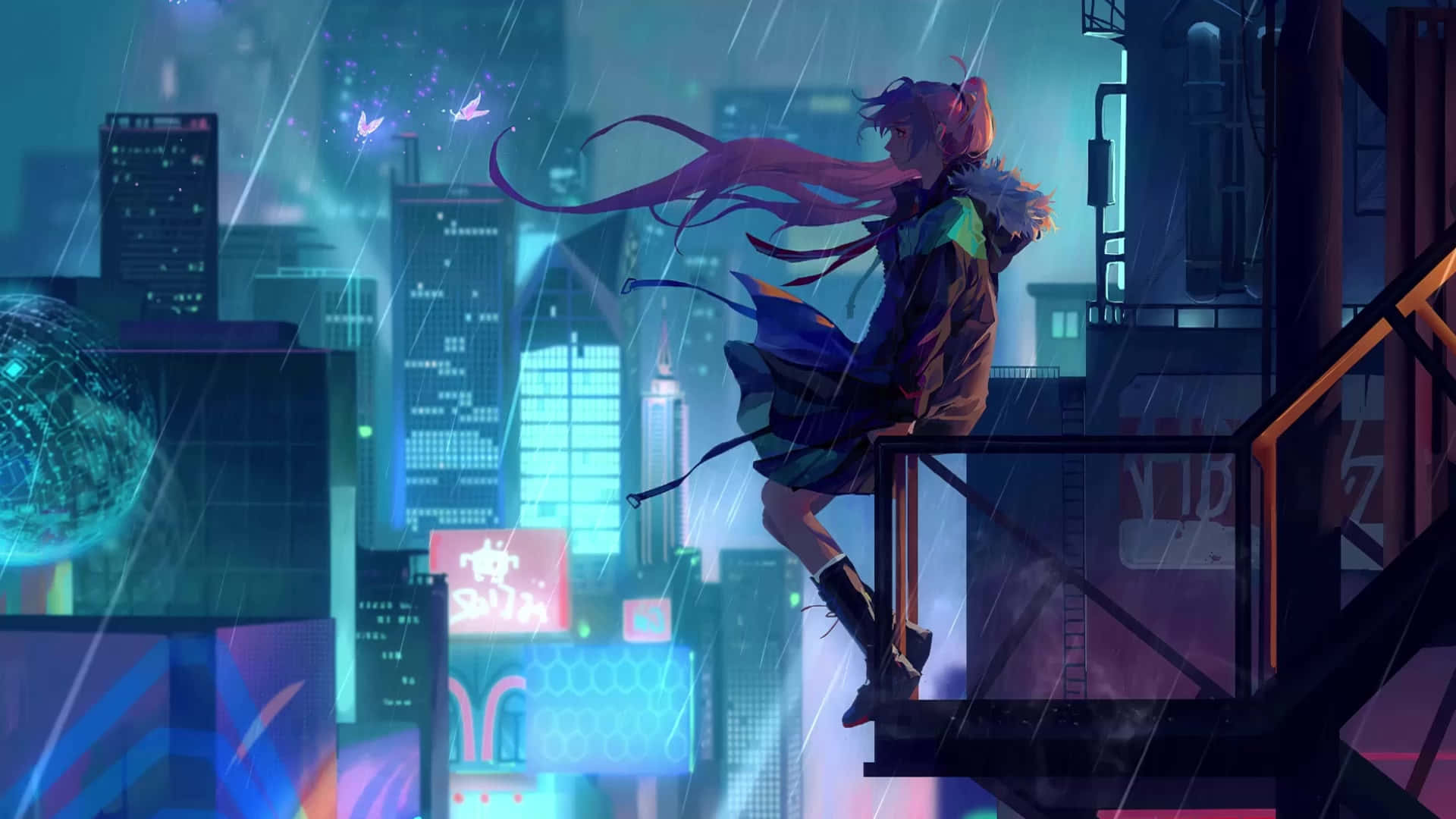 1920x1080 Aesthetic Anime Laptop Wallpaper