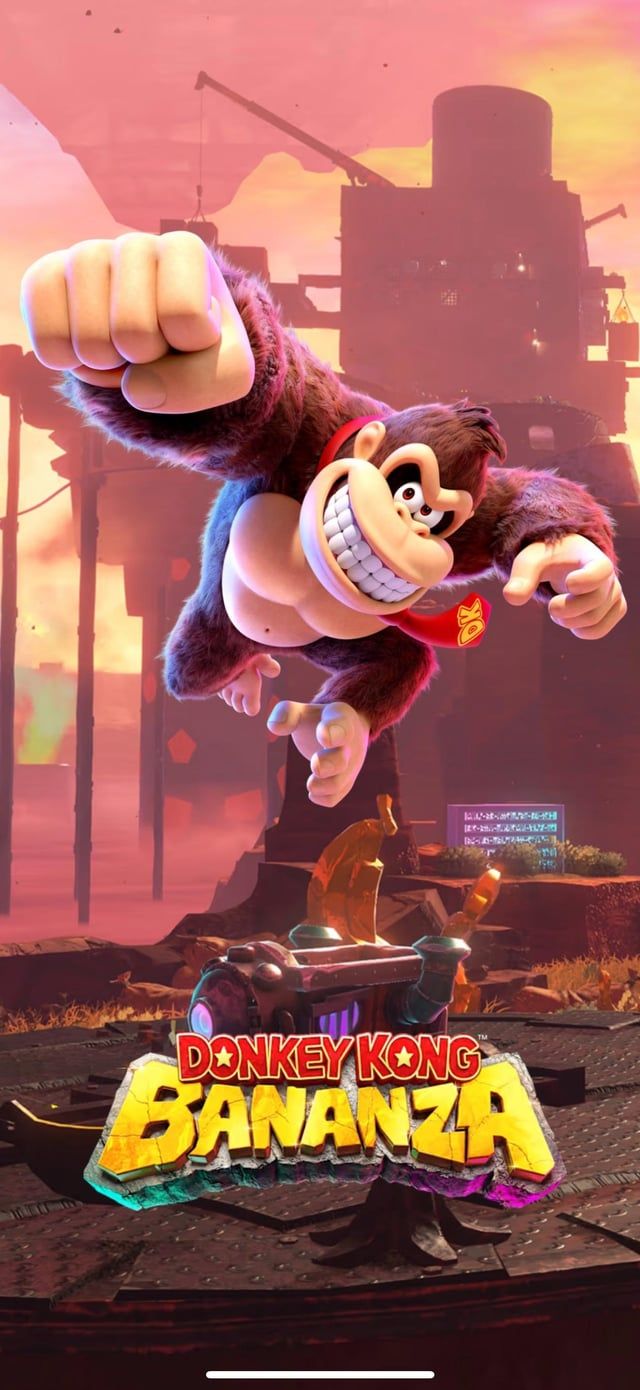 640x1390 Donkey Kong Bananza Wallpaper