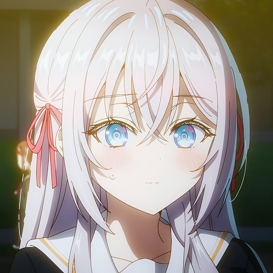 1080x1080 Alisa Mikhailovna Kujou profile picture. Alya Sometimes Hides Her Feelings in Russian. Anime Icon. Icon