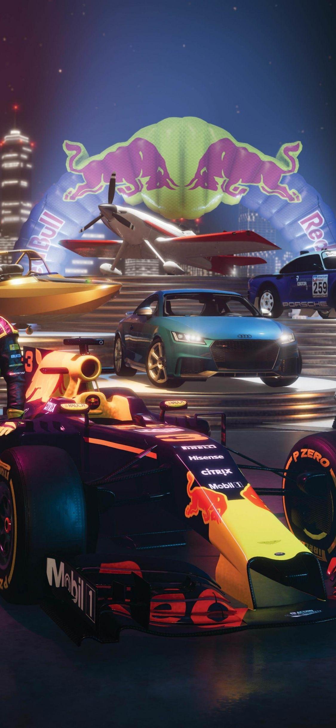 1125x2436 Download 1125x2436 wallpaper the crew redbull, video game