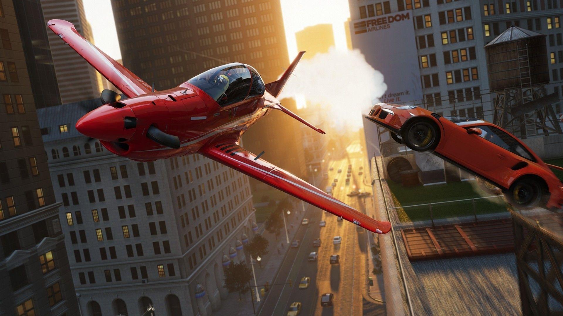 1920x1080 Download 1920x1080 The Crew City, Racing Games, Airplanes