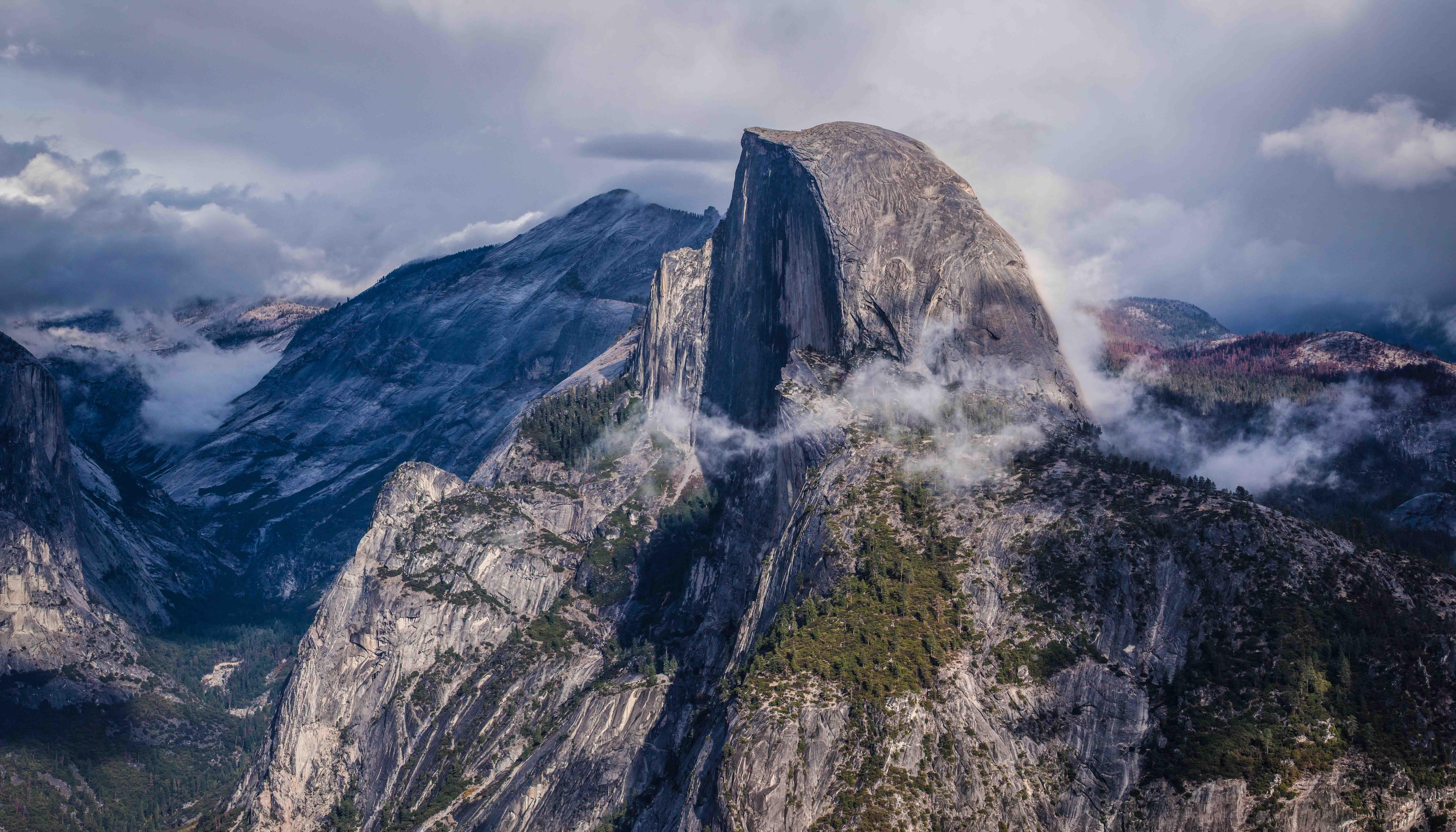 9536x5449 After the Storm Passes Dome Yosemite 4K wallpaper