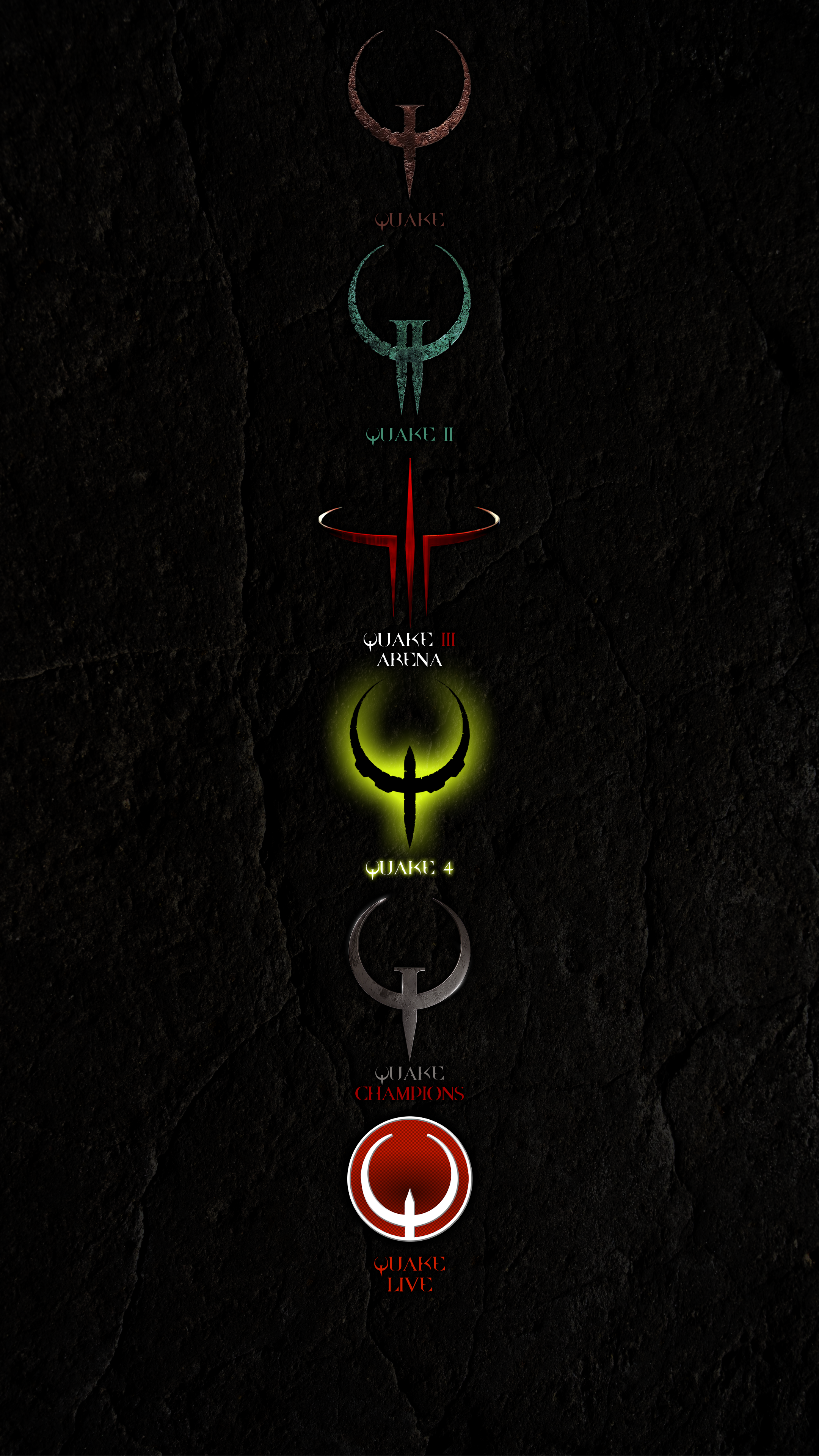 2160x3840 Quake Logo Wallpaper Updated