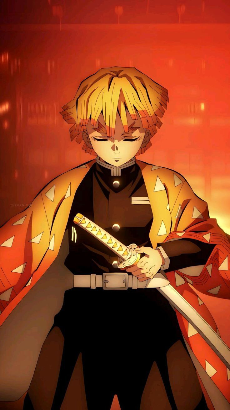 736x1308 Zenitsu Agatsuma Cool Anime Wallpaper