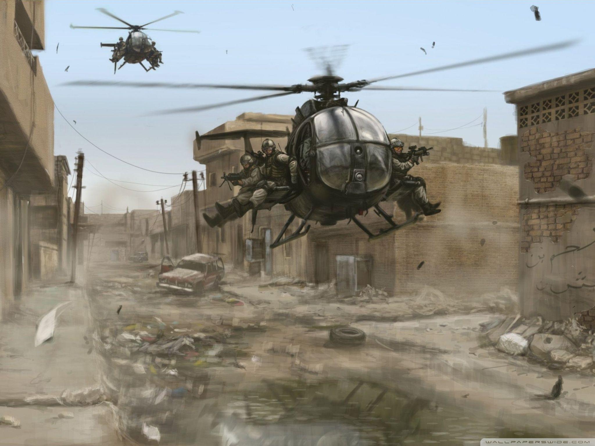 2048x1536 Military Helicopter Ultra HD Desktop Background Wallpaper for 4K