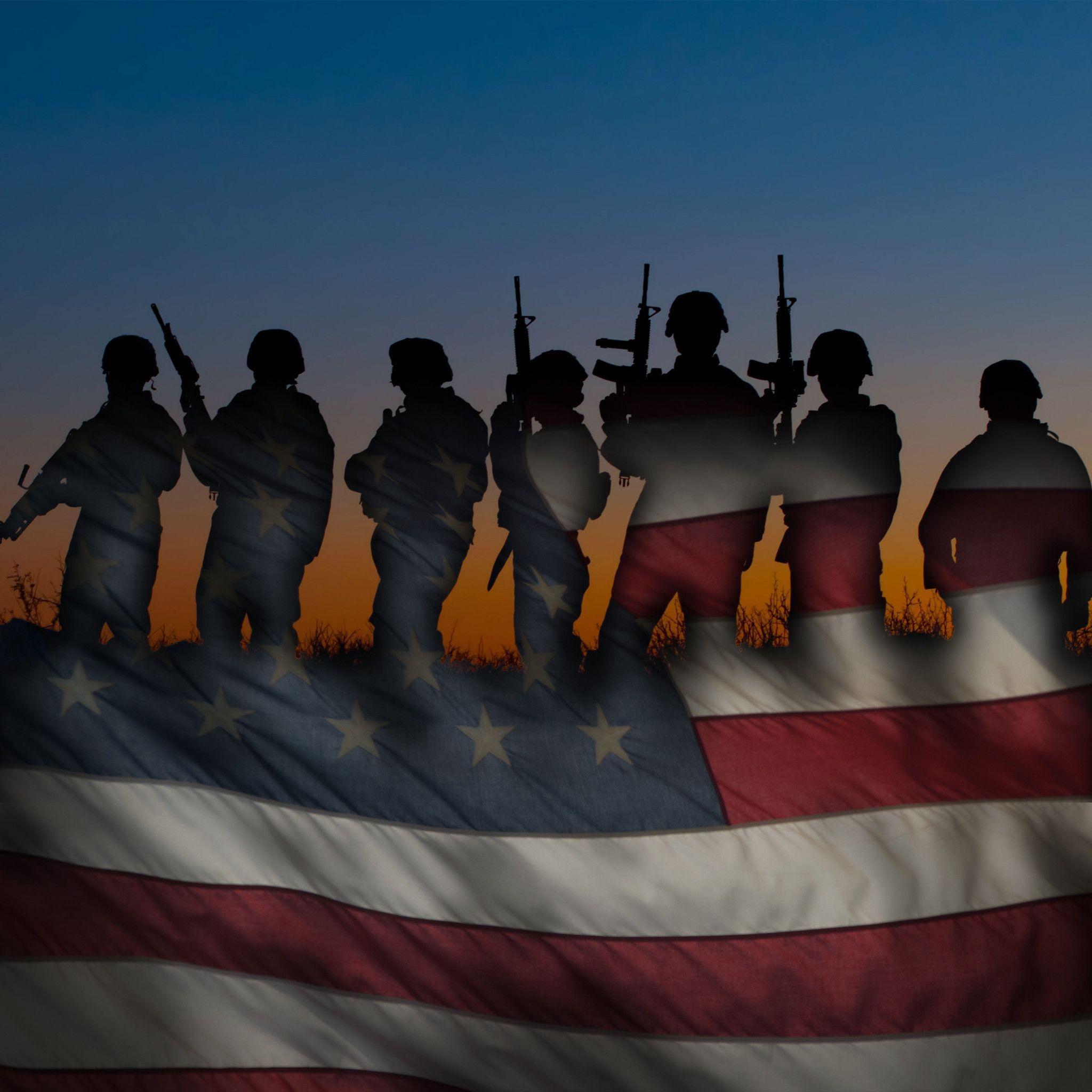 2048x2048 US Military Background