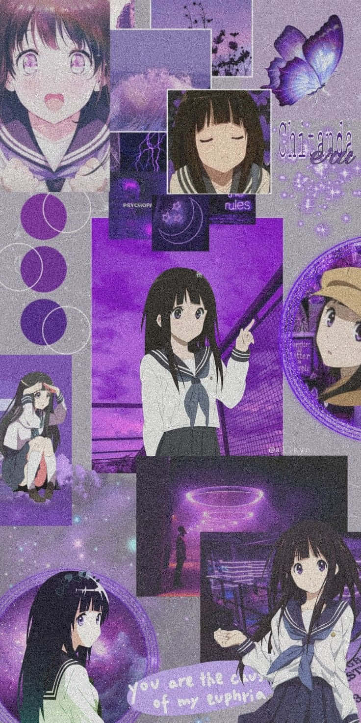 736x1472 Download A Dreamy Anime Collage For Fans Everywhere Wallpaper