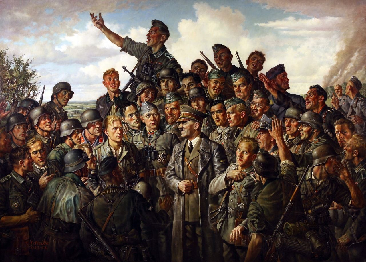 1280x915 Picture soldier German Painting Art Army