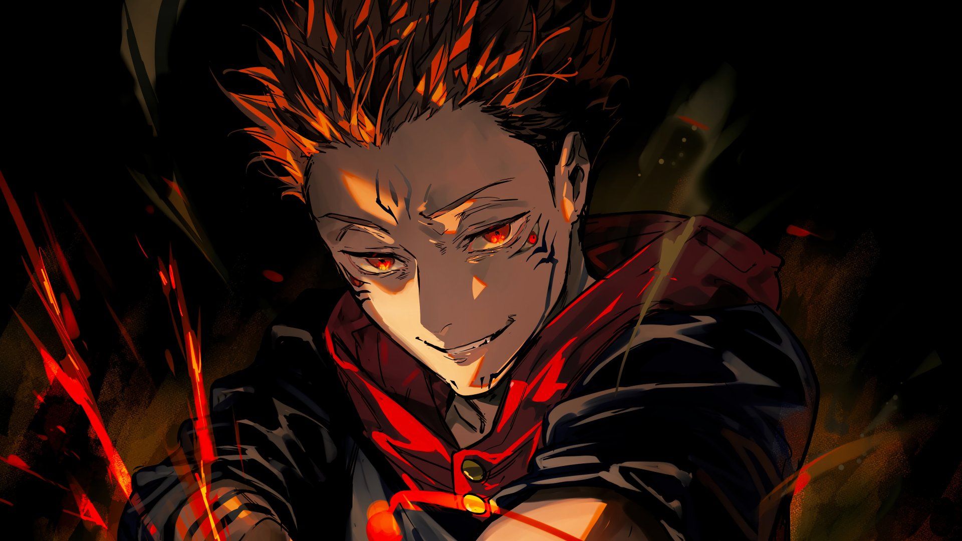 1920x1080 Sukuna from Jujutsu Kaisen Anime Wallpaper 4k for Desktop