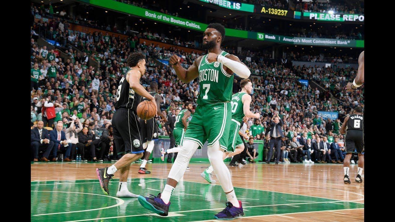 1280x720 Celtics' Jaylen Brown reacts to viral photo of his dunk on Giannis