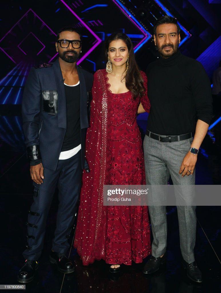 773x1024 Remo D'Souza, Kajol and Ajay Devgn attend the Tanhaji film