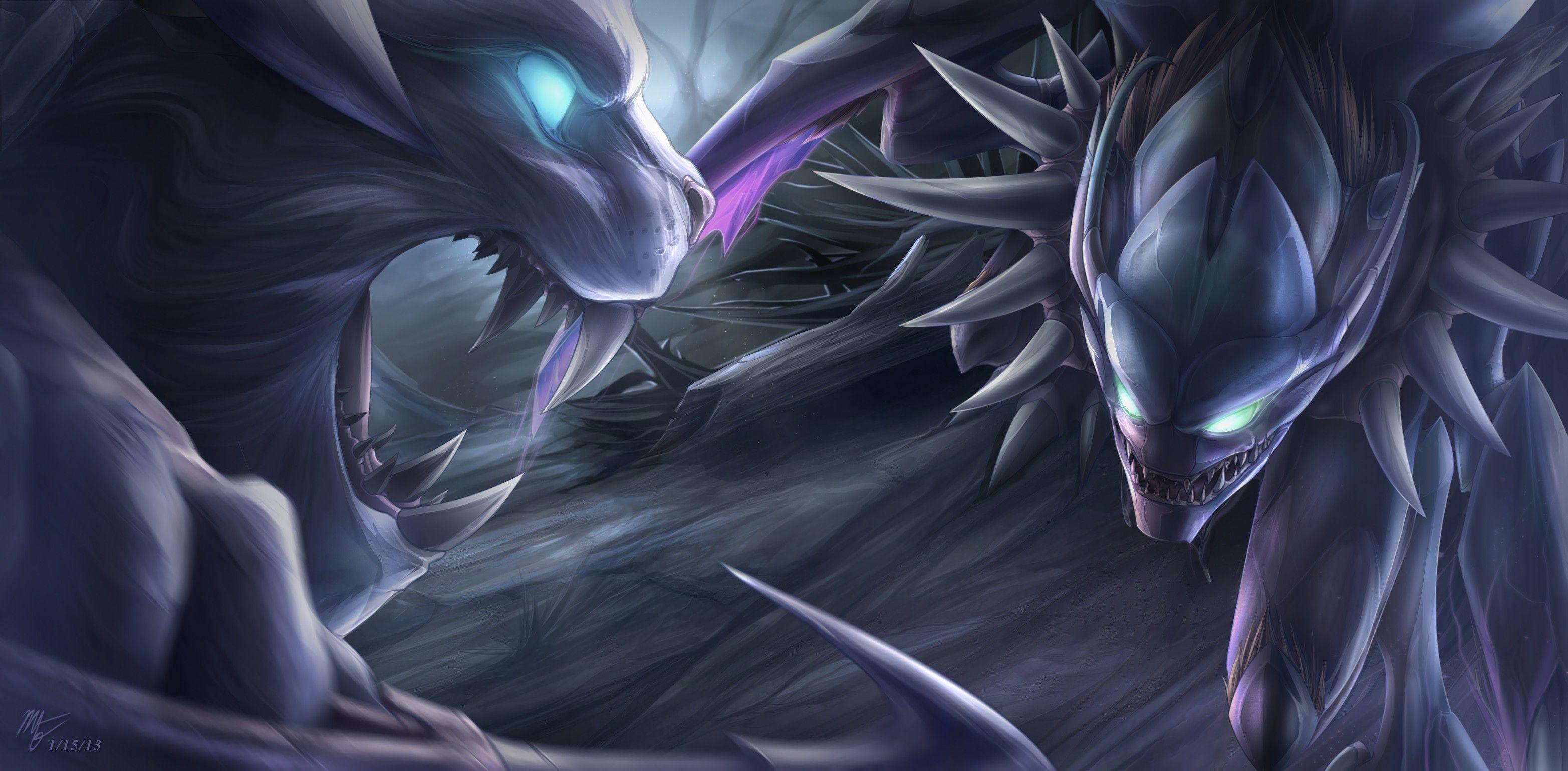 3130x1541 Kha'Zix Vs Rengar. Wallpaper & Fan Arts. League Of Legends