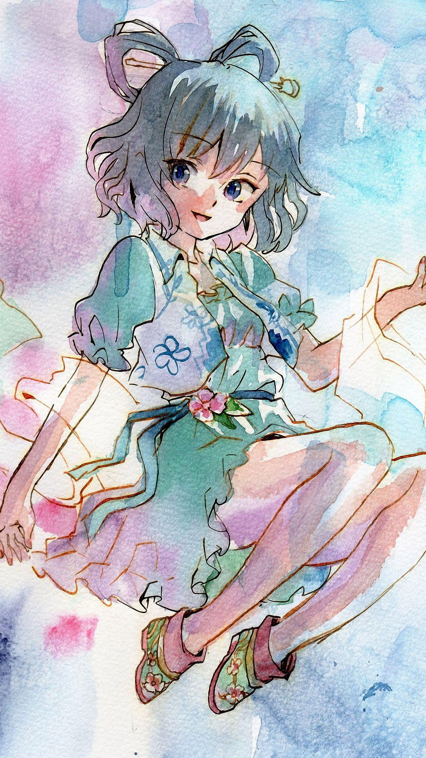 1440x2560 Hd Cute Anime Girl Moto Phone Wallpaper Mobile Background
