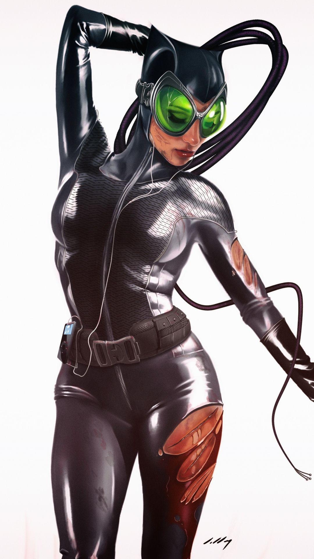 1080x1920 Minimal, artwork, catwoman, dc comics, 1080x1920 wallpaper