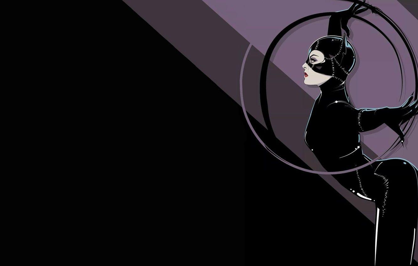 1332x850 Wallpaper Minimalism, Background, Catwoman, Art, Cat woman, Comics