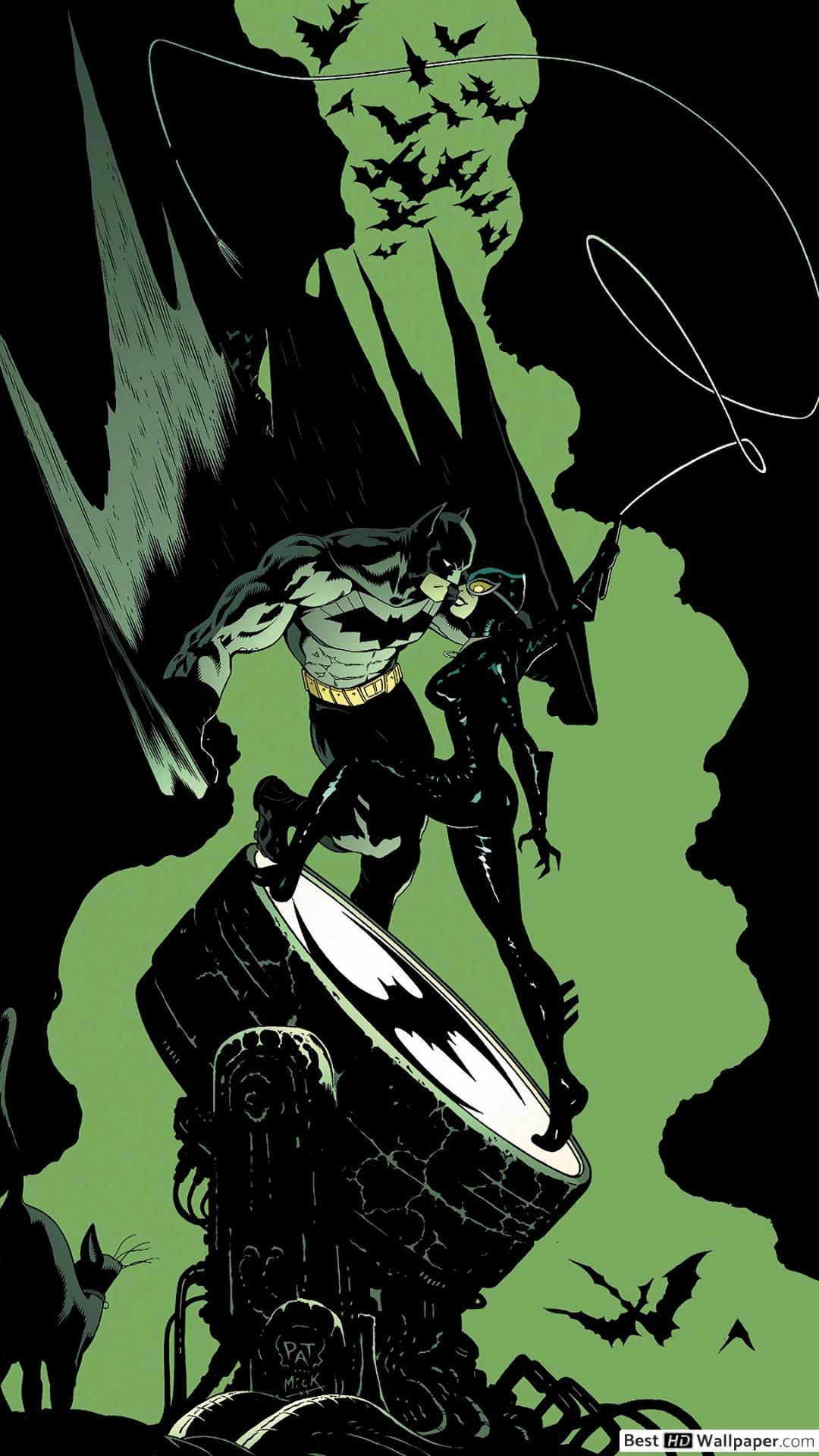 1080x1920 Batman & Catwoman HD wallpaper download