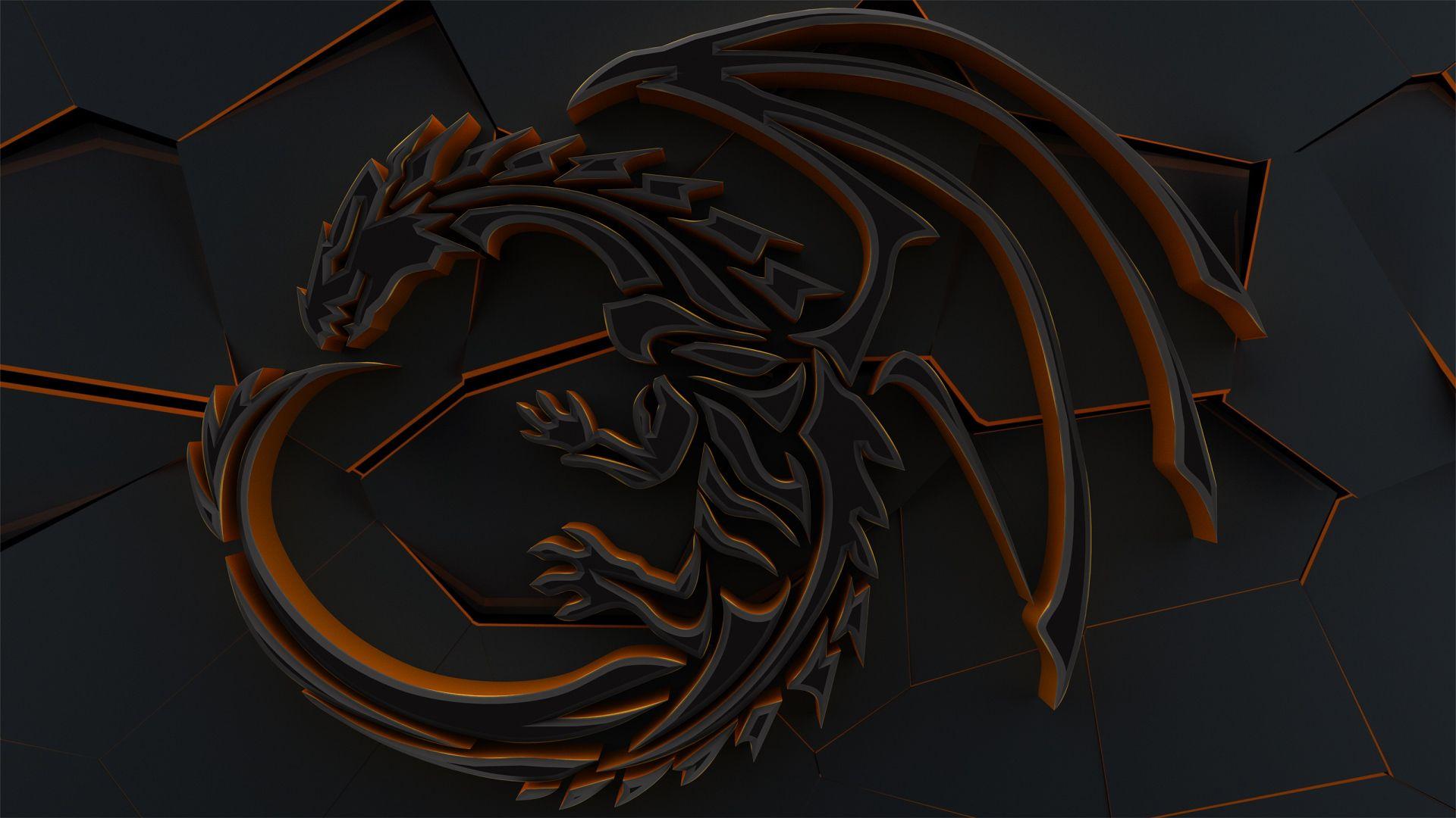 1920x1080 Dragon 3D Abstract Cgi Art, HD 3D, 4k Wallpaper, Image