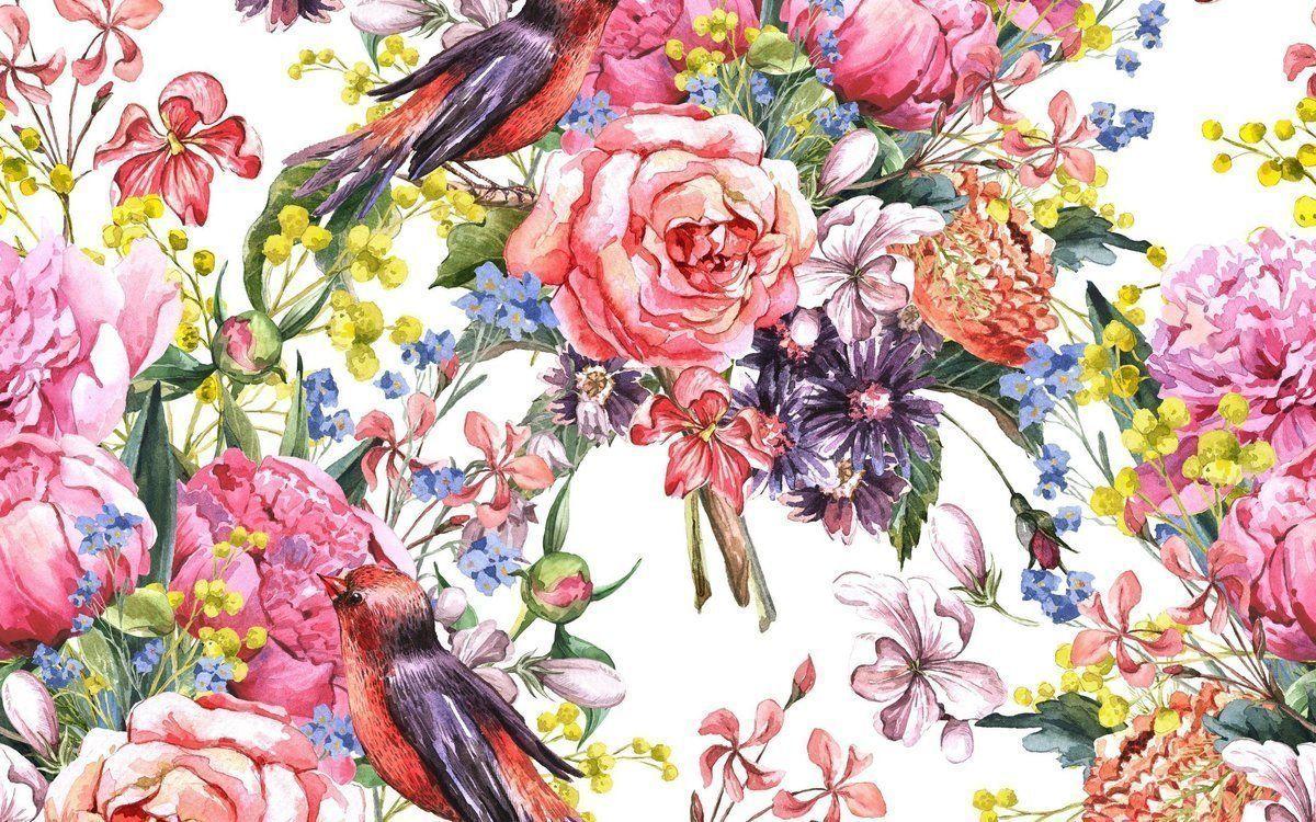 2560x1600 Watercolor Wallpaper HD Cottage Flowers Hermiston Oregon