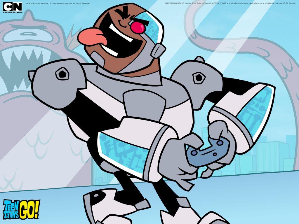 1024x768 Cyborg Teen Titans Go Wallpaper