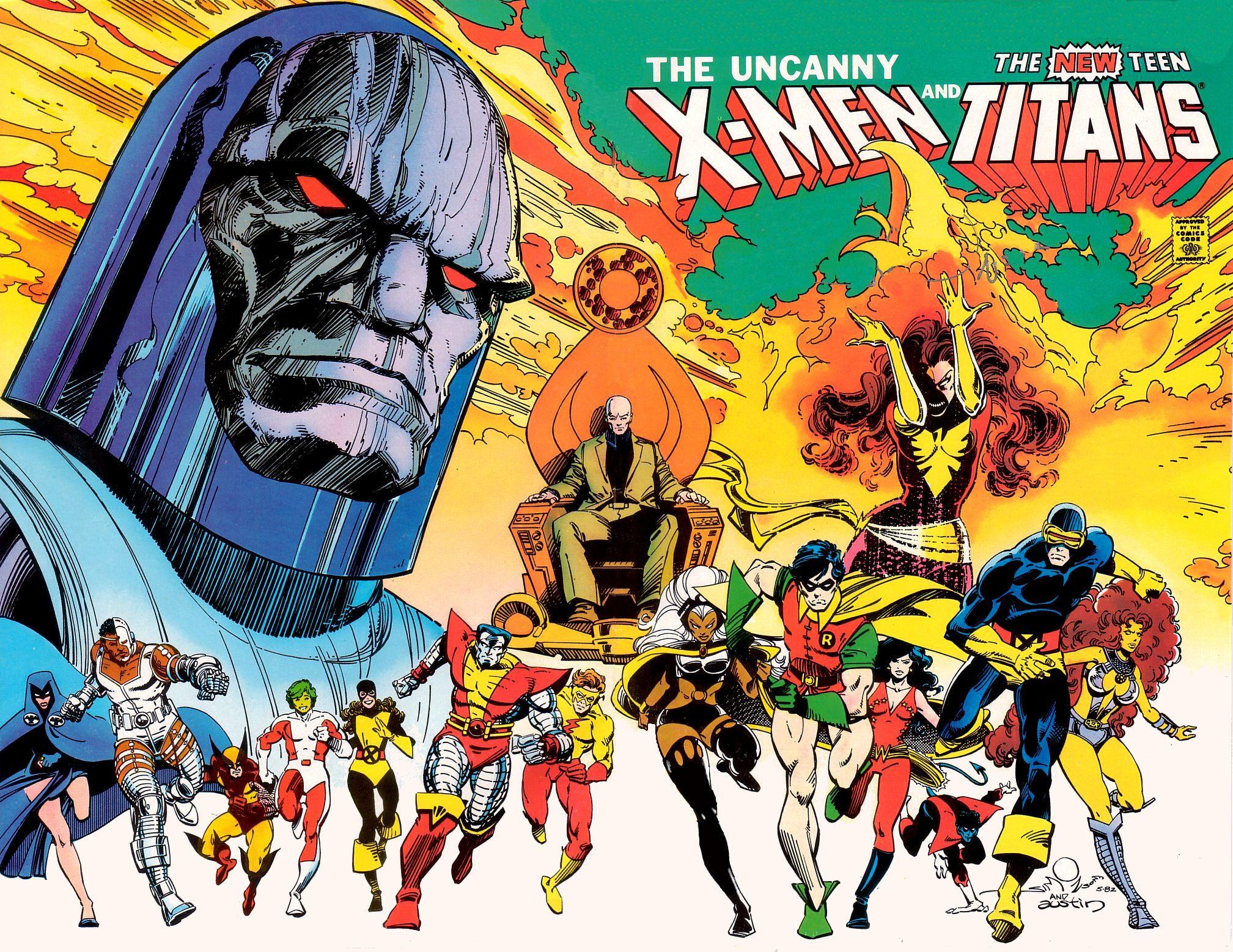 2017x1558 X Men And Teen Titans Titans Uncanny X Men Wallpaper & Background Download