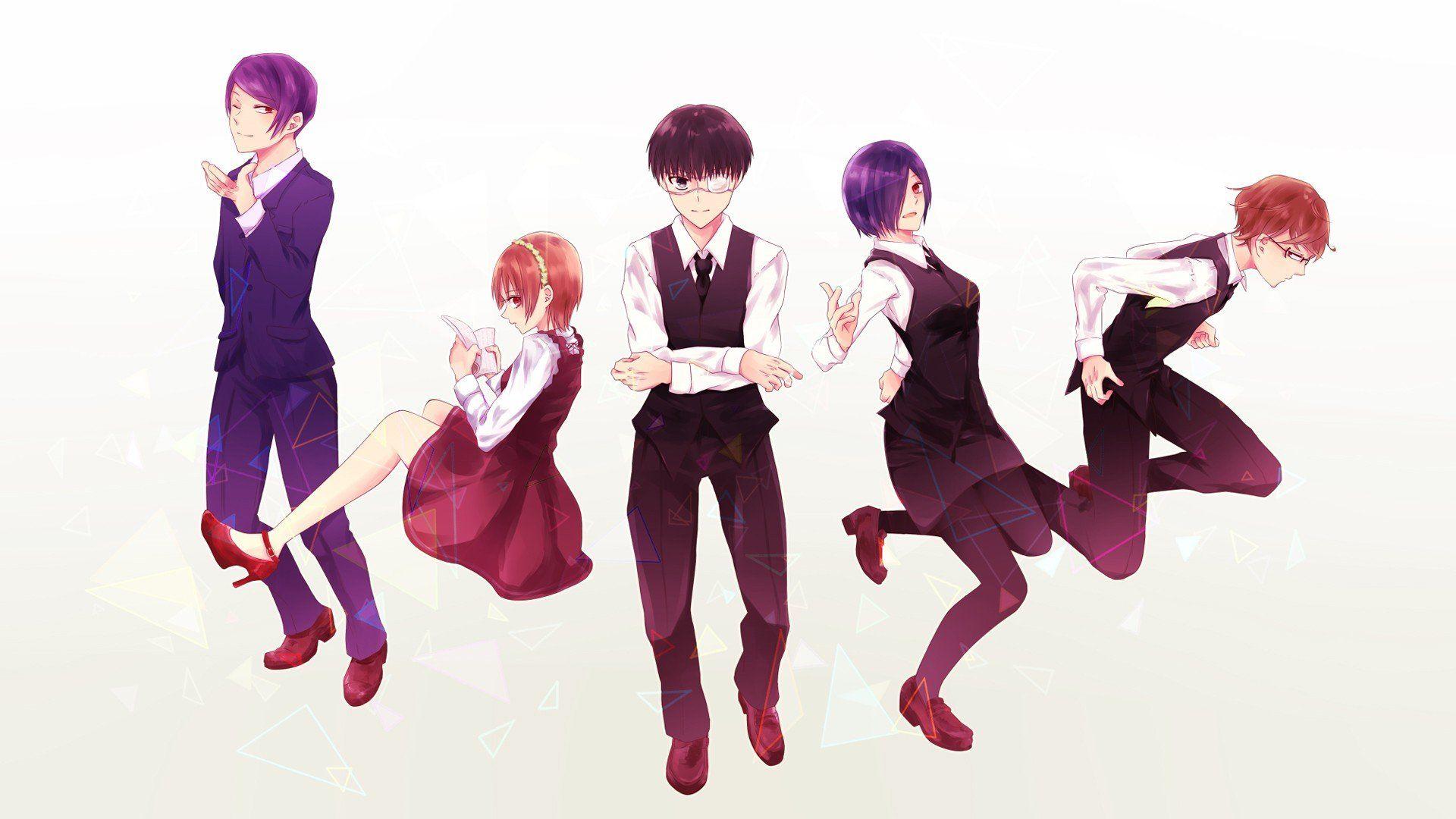1920x1080 Tokyo Ghoul, Kaneki Ken, Kirishima Touka, Nishio Nishiki, Fueguchi Hinami, Tsukiyama Shuu Wallpaper HD / Desktop and Mobile Background