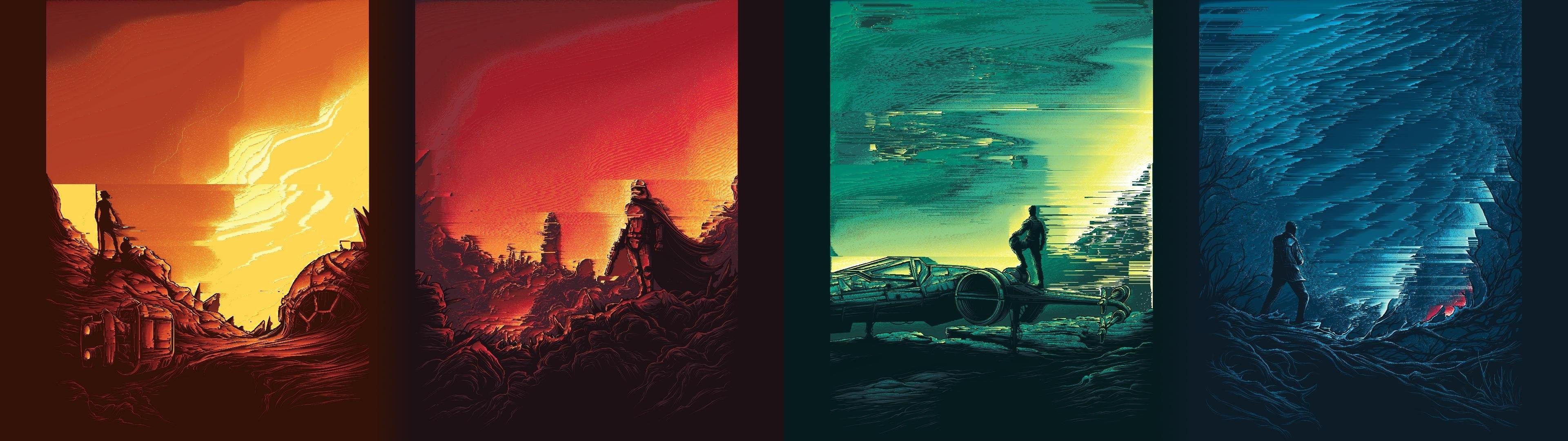 3840x1080 multiple display, Dual monitors, Star Wars, Star Wars: The Force Awakens Wallpaper HD / Desktop and Mobile Background