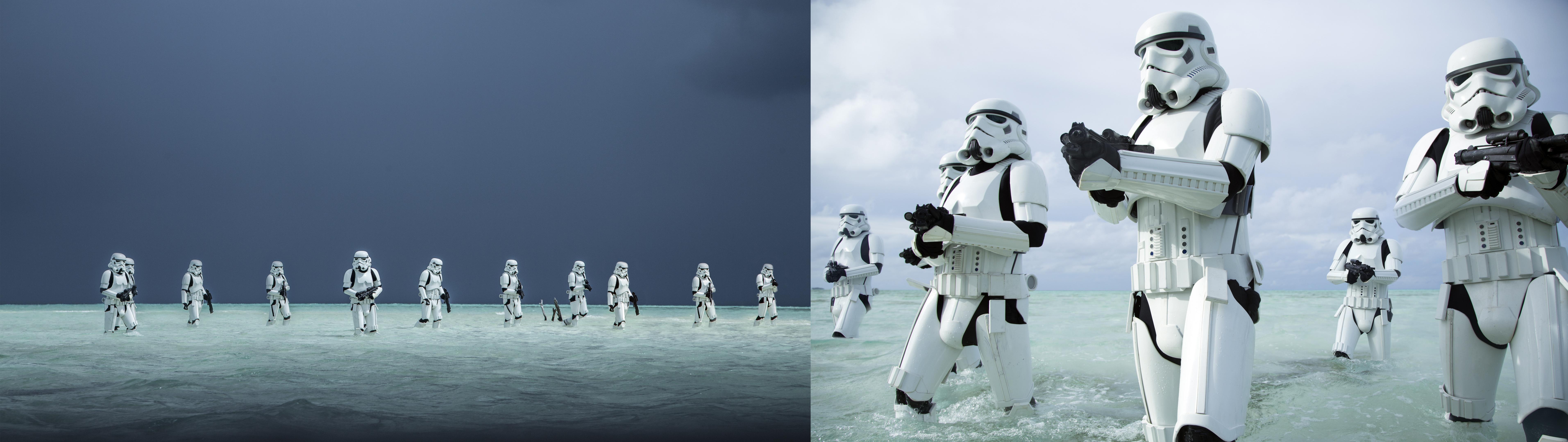 7654x2160 Star Wars Dual Monitor Wallpaper