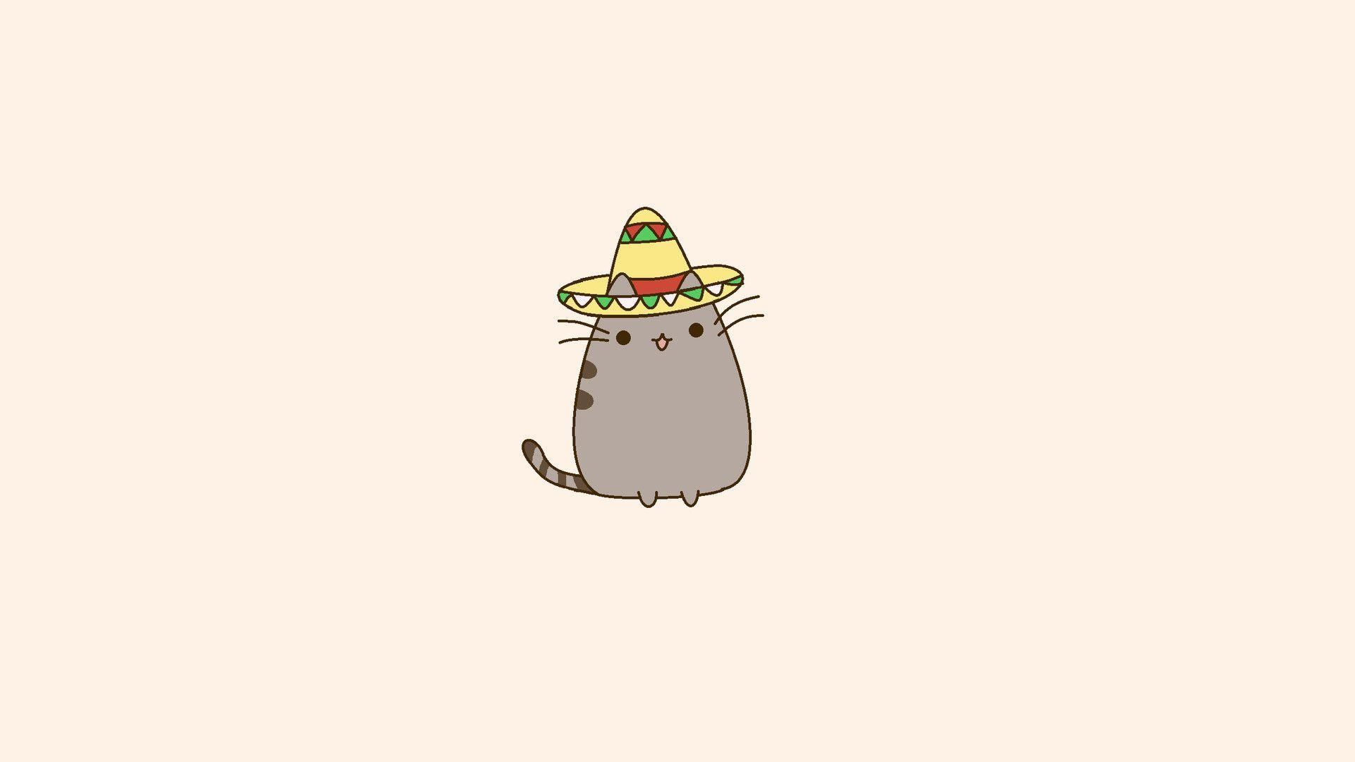 1920x1080 Pusheen Cat Desktop