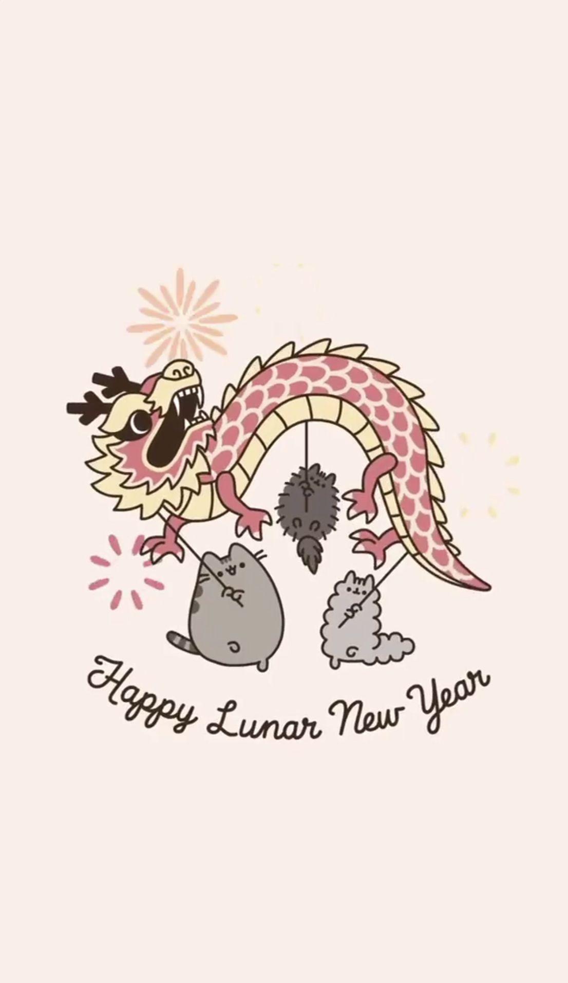 1106x1912 happy new year pusheen wallpaper!!. Funny wallpaper, Funny