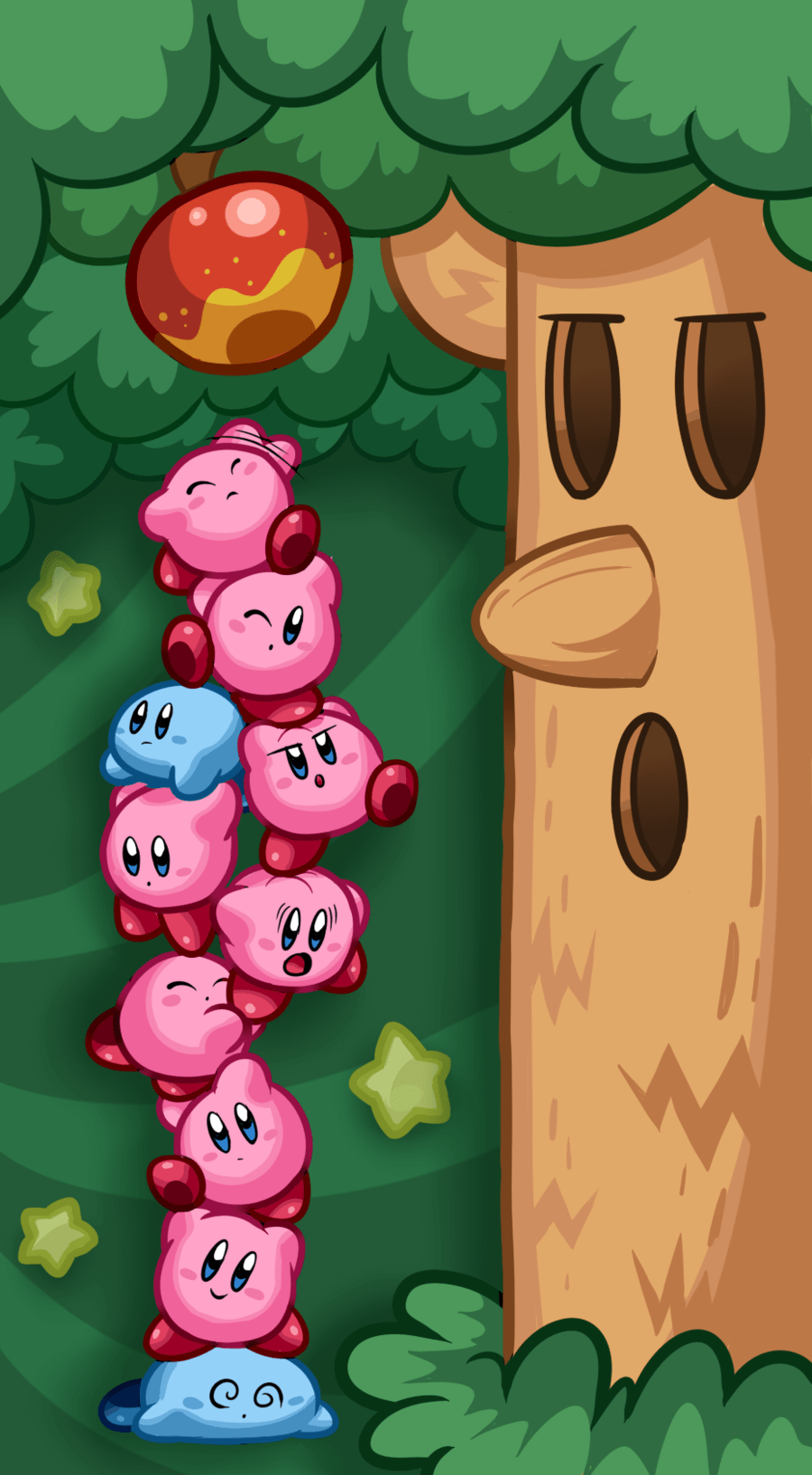 900x1634 Kirby Mass Attack by *Torkirby. Videojuegos